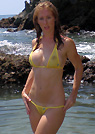 lynzie in a malibu strings bikini
