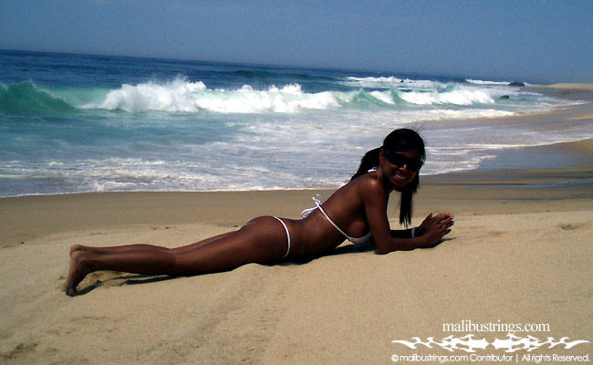 Myra in a Malibu Strings bikini in Cabo.