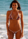 nicole in a malibu strings bikini