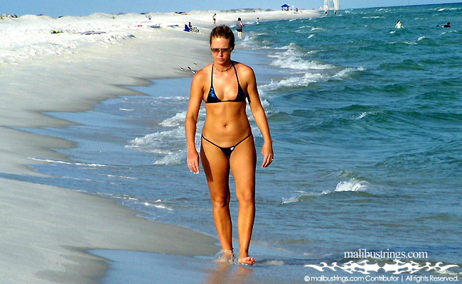 Paige in a Malibu Strings bikini in Florida.