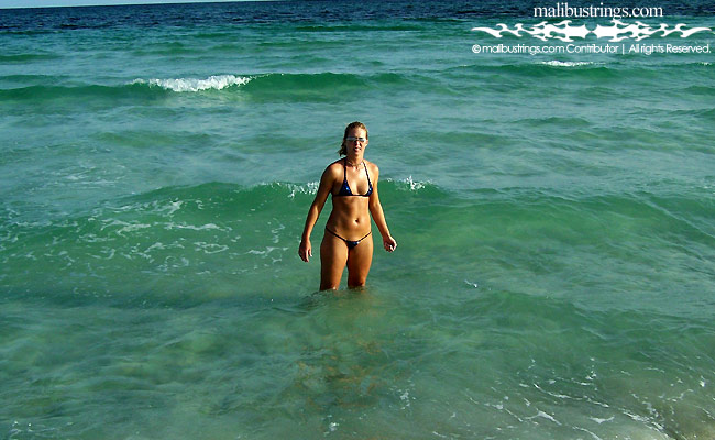 Paige in a Malibu Strings bikini in Florida.