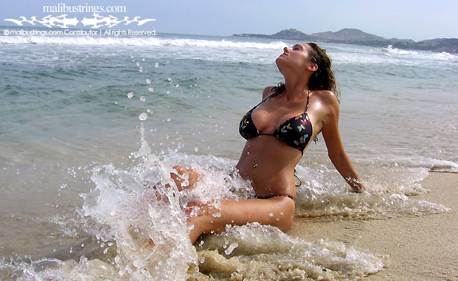 Sophia in a Malibu Strings bikini in Cabo San Lucas.