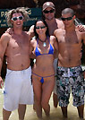 sueellen in a malibu strings bikini