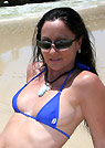 sueellen in a malibu strings bikini