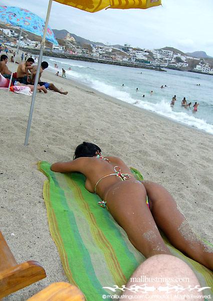 Tania in a Malibu Strings bikini in Peru.