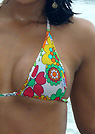 tania in a malibu strings bikini