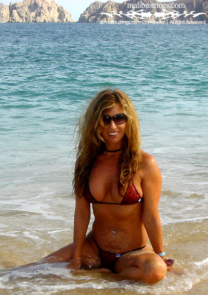 Telma in a Malibu Strings bikini in Cabo San Lucas.
