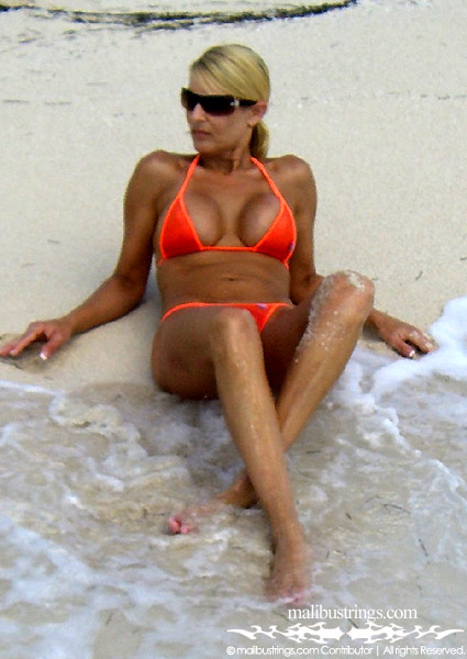 Tracy in a Malibu Strings bikini in Cancun.