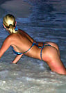 tracy in a malibu strings bikini