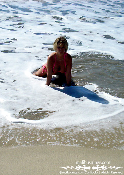 Wendy in a Malibu Strings bikini in Mexico.