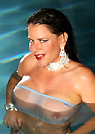 alicia in a malibu strings bikini