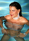 alicia in a malibu strings bikini