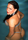 alicia in a malibu strings bikini