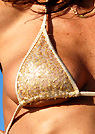 barbara in a malibu strings bikini