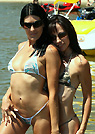 ca in a malibu strings bikini