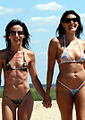 ca in a malibu strings bikini