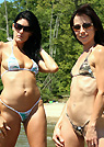 ca in a malibu strings bikini