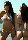 ca in a malibu strings bikini