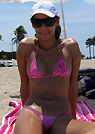 carolina in a malibu strings bikini