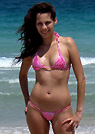 carolina in a malibu strings bikini
