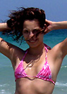 carolina in a malibu strings bikini