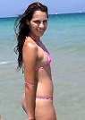 carolina in a malibu strings bikini