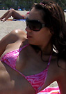 carolina in a malibu strings bikini