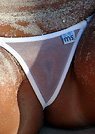 christy in a malibu strings bikini