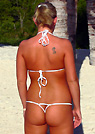 christy in a malibu strings bikini
