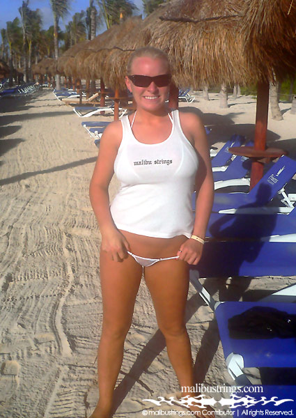 Christy in a Malibu Strings bikini in FL.