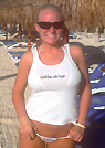 christy in a malibu strings bikini