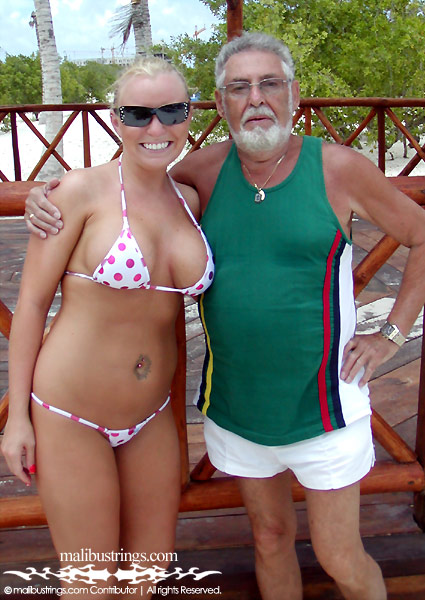 Christy in a Malibu Strings bikini in Mexico.