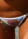 christy in a malibu strings bikini