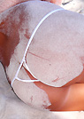 christy in a malibu strings bikini