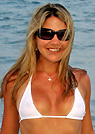 courtney in a malibu strings bikini
