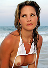 courtney in a malibu strings bikini