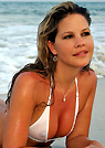 courtney in a malibu strings bikini