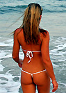 courtney in a malibu strings bikini