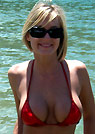 crystal in a malibu strings bikini