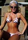 cs in a malibu strings bikini