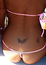 cs in a malibu strings bikini