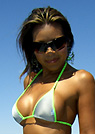 daly in a malibu strings bikini