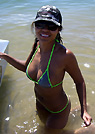 daly in a malibu strings bikini