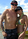 daly in a malibu strings bikini
