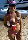 daly in a malibu strings bikini