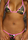 daly in a malibu strings bikini