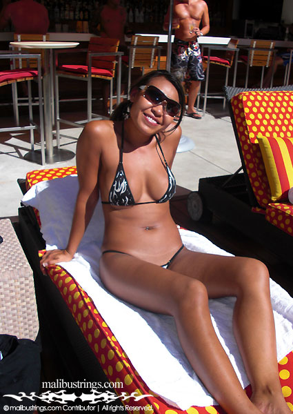 Daly in a Malibu Strings bikini in Las Vegas.