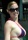 danielle in a malibu strings bikini