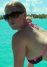 danielle in a malibu strings bikini