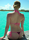 danielle in a malibu strings bikini